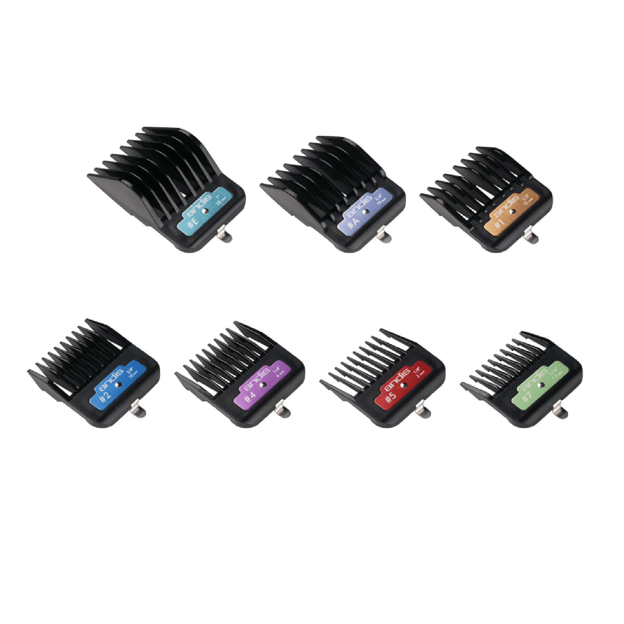 Andis 7-Piece Animal Clip Comb Set (for blade 10# attachment) - Image 2
