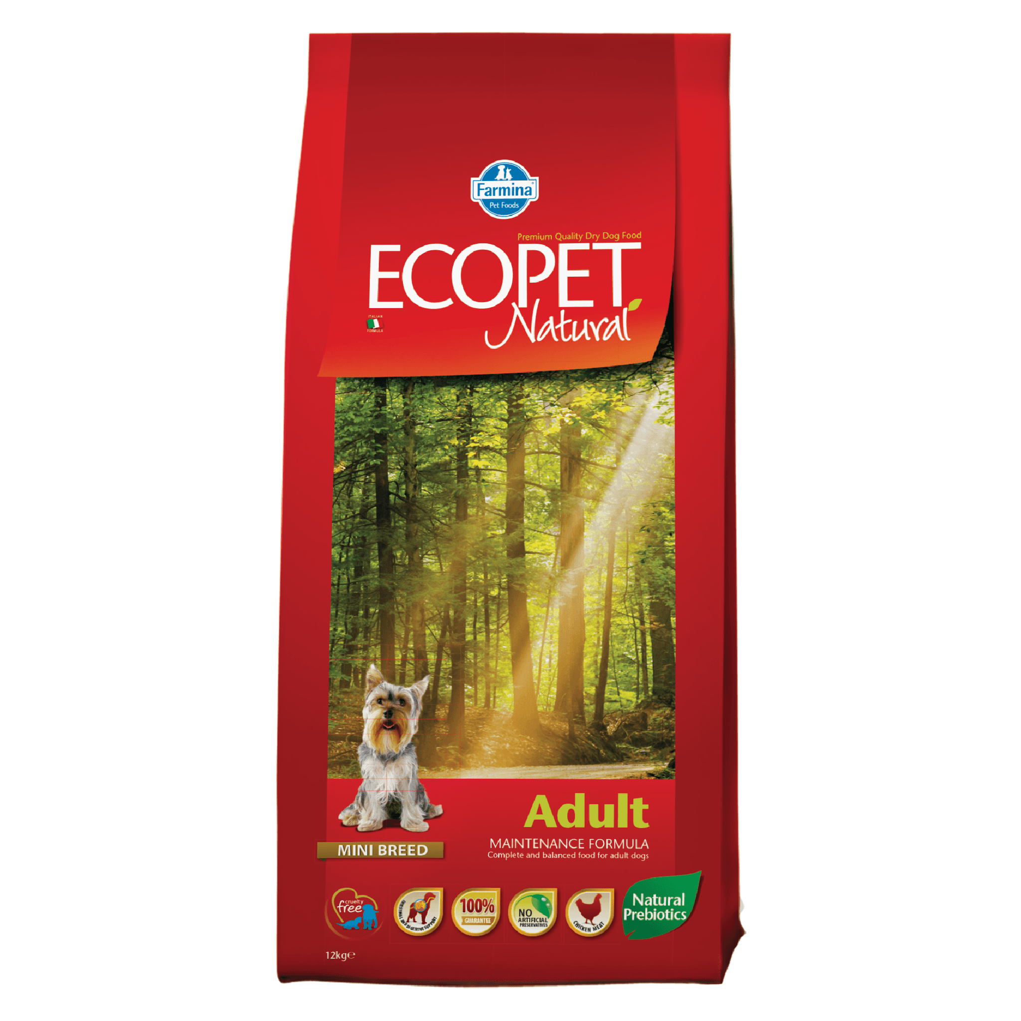 Ecopet Natural Adult Mini Dry Dog Formula - Medium Bites - Image 2