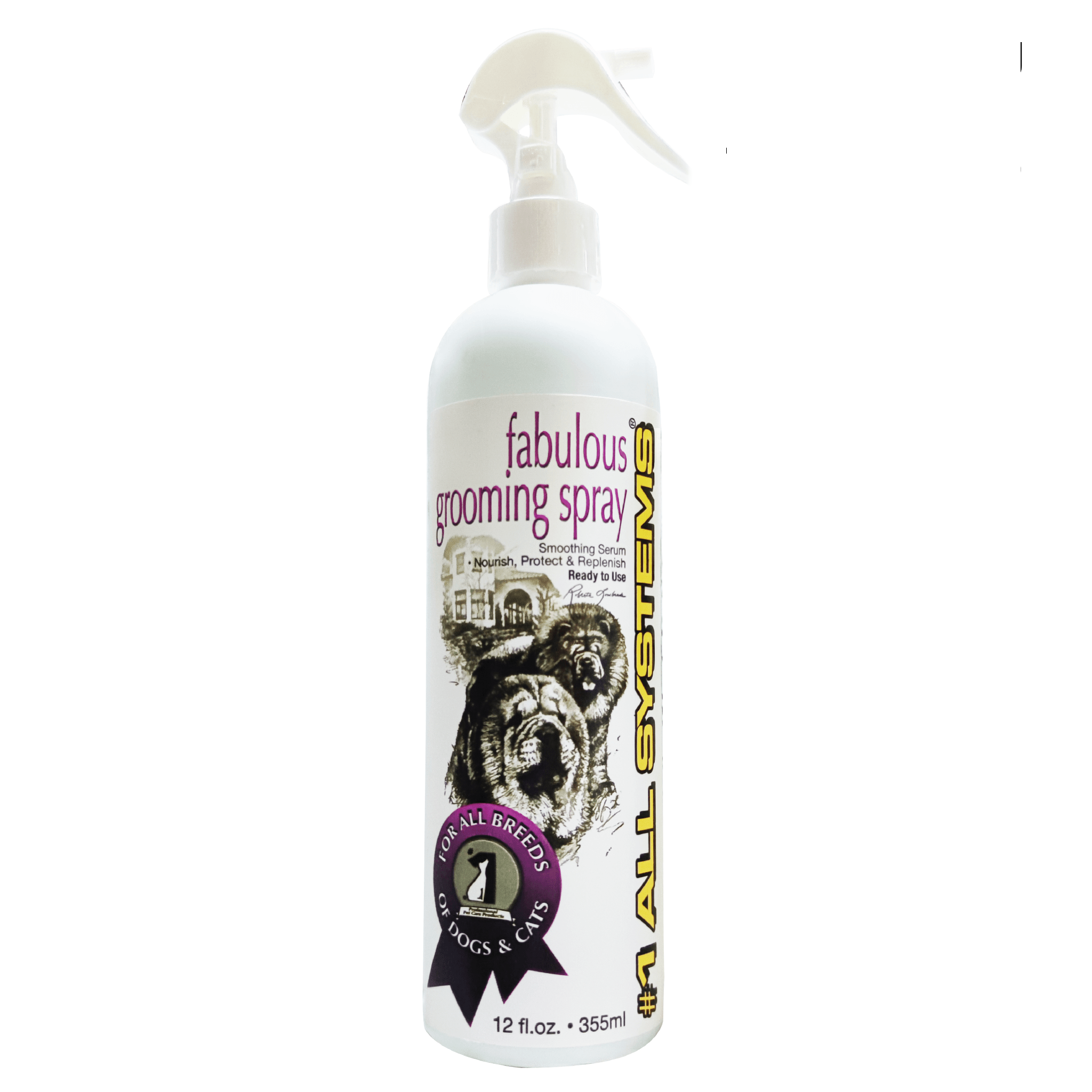 #1all Systems Fabulous Grooming Spray 355ml for Dogs and Cats