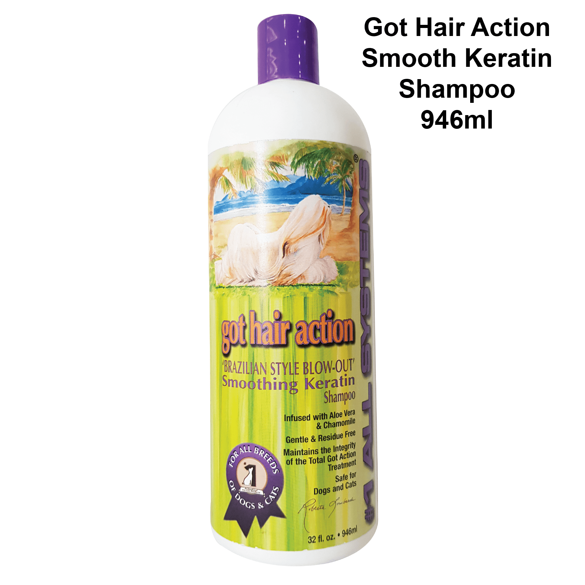 #1all Systems Smoothing Keratin Shampoo 946ml Stage 1 (for Dogs and Cats)