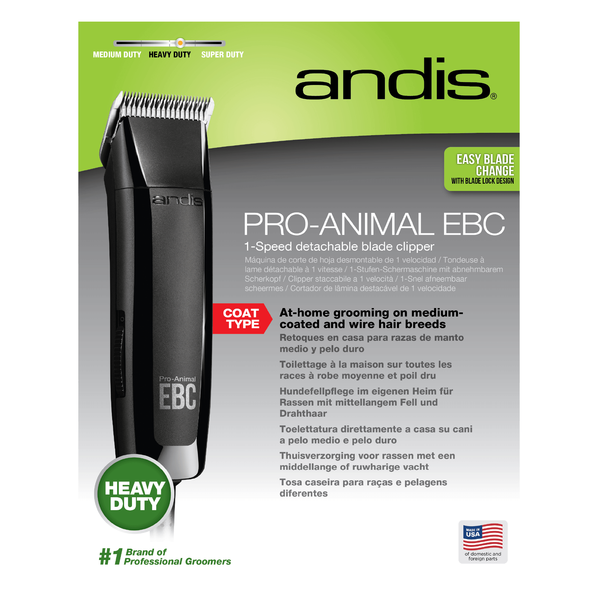 Andis MBG-4 Pro Animal EBC w/#10 Ceramic - Image 4