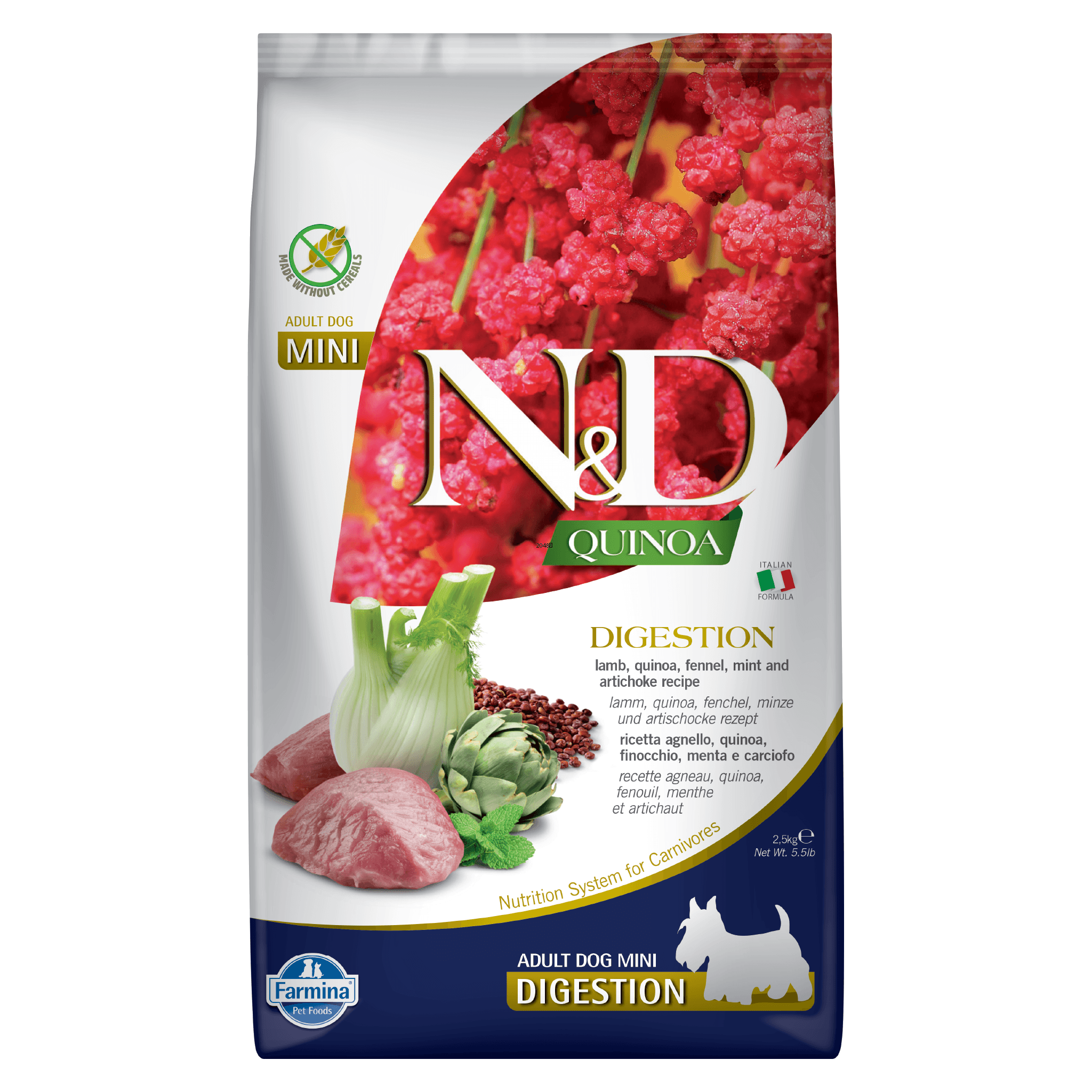 N&D Quinoa Digestion Lamb Dry Dog Food