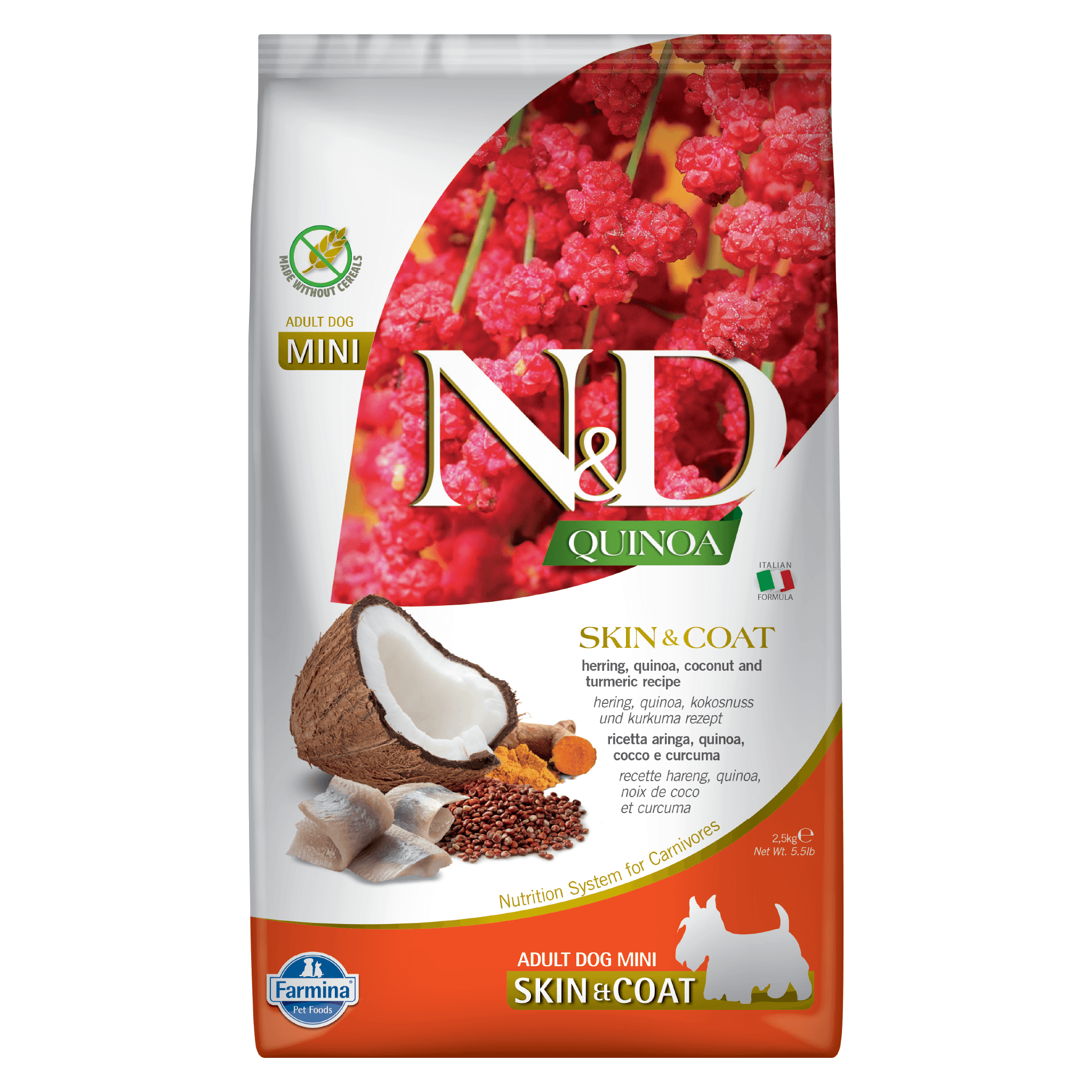 N&D Quinoa Skin & Coat Herring Dry Dog Food