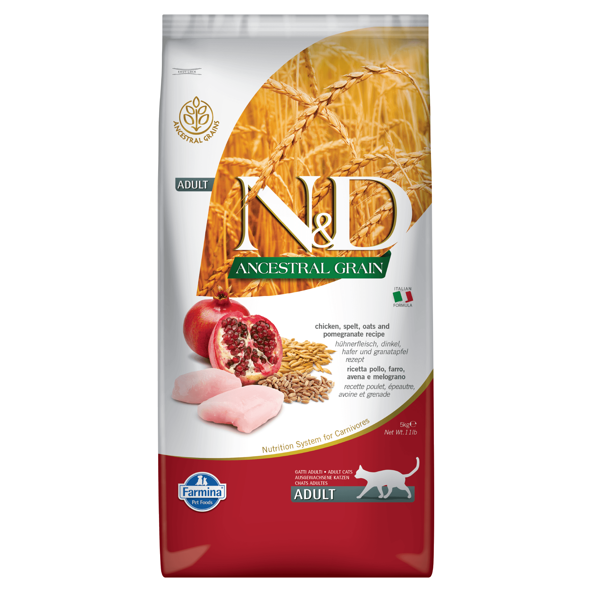 N&D Ancestral Grain Chicken & Pomegranate Adult Cat - Image 2
