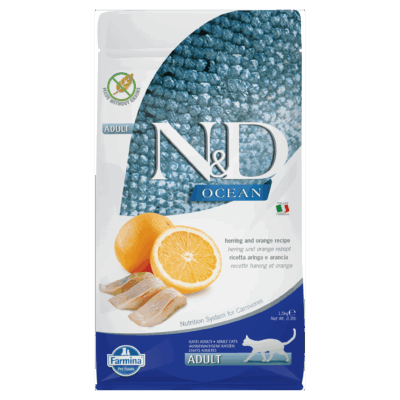 N&D Ocean Grain Free Herring & Orange Adult Cat (Prime-New)