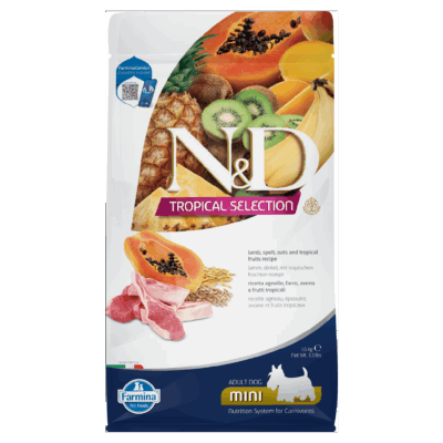 N&D Tropical Lamb ADULT Mini Kibble Size Dry Dog Food