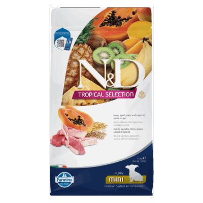 N&D Tropical Lamb PUPPY Mini Kibble Size Dry Dog Food