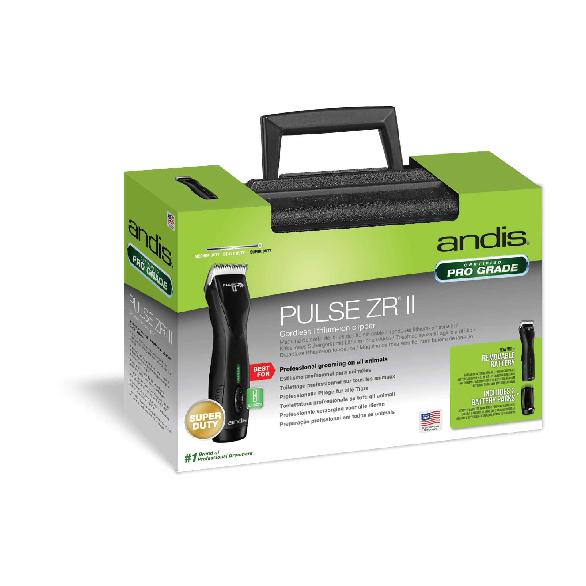 Andis DBLC-2 Pulse ZR II Black Cordless Clipper (Heavy Duty) - Image 5