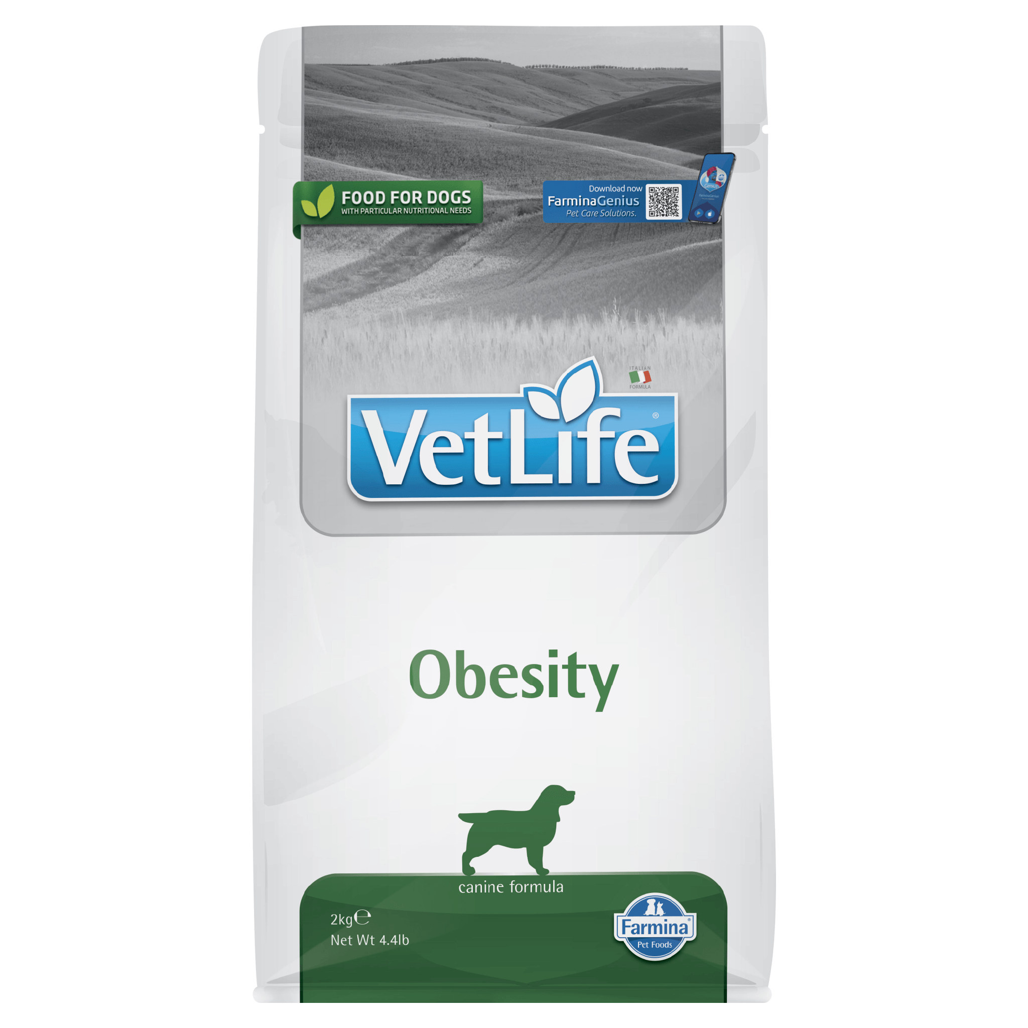 Vet Life Canine Obesity Dry Kibbles 2kg
